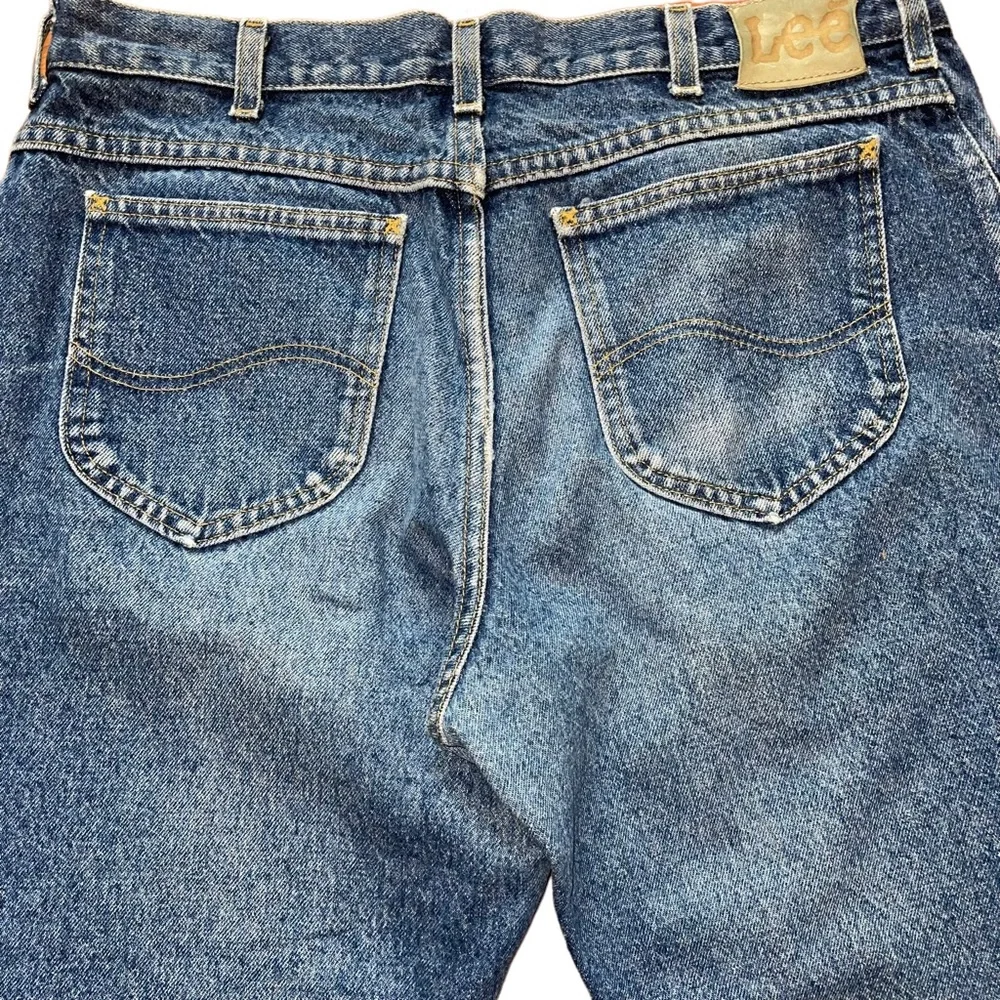 Vintage Lee Men’s Denim Jeans 36 x 30 80’s 90’s Retro Faded Distressed Lee Jeans - Picture 5 of 7